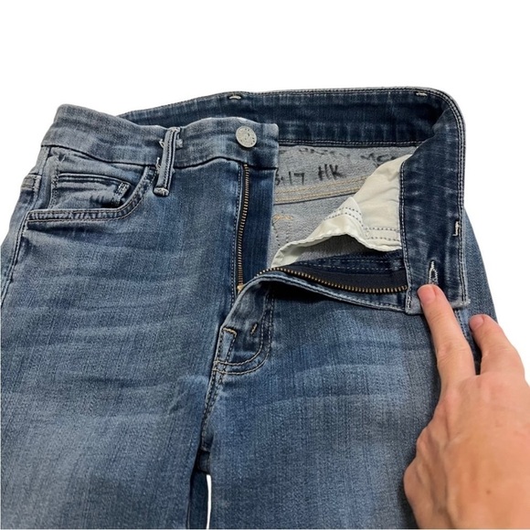 Mother High Rise Stretch Denim Jeans 24 ankle - Picture 8 of 16